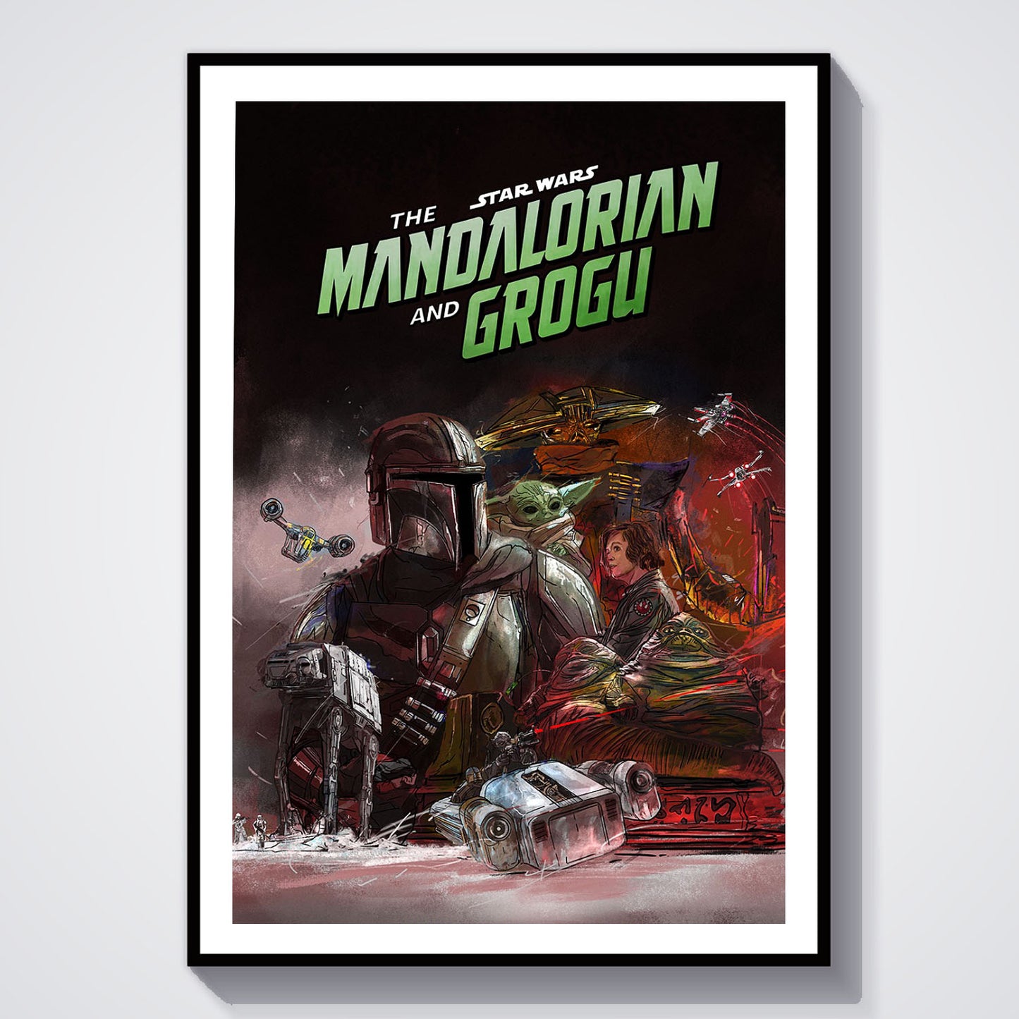 Flex Designs Poster Star Wars The Mandalorian and Grogu Key Theatrical 8 x 10" Home Goods - Movie 2026 Movie Poster