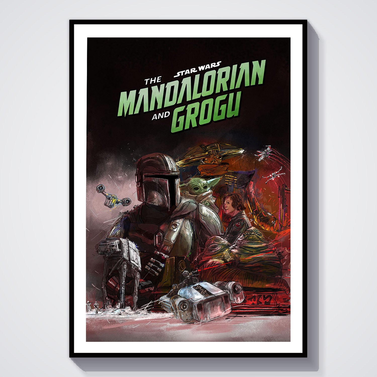 Flex Designs Poster Star Wars The Mandalorian and Grogu Key Theatrical 8 x 10" Home Goods - Movie 2026 Movie Poster