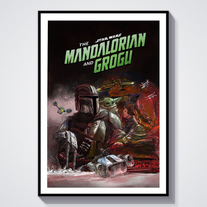 Flex Designs Poster Star Wars The Mandalorian and Grogu Key Theatrical 8 x 10" Home Goods - Movie 2026 Movie Poster