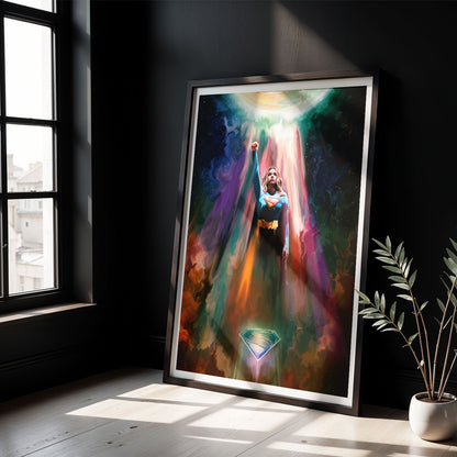 Flex Designs Poster Supergirl Textless Key Art 8 x 10" Home Goods - Movie 2026 Movie Poster