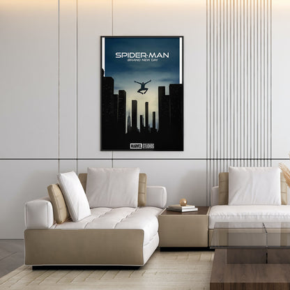 Flex Designs Poster SpiderMan Brand New Day Minimalist 5 x 7" Home Goods - Movie 2026 Movie Poster