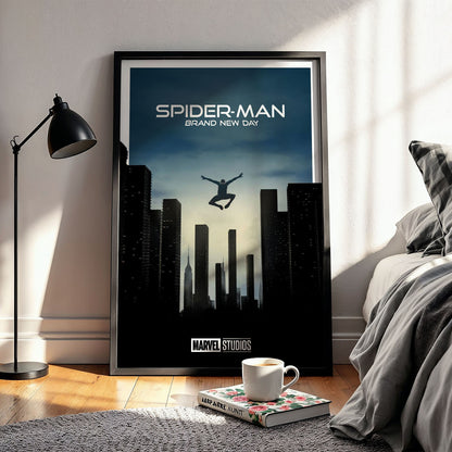 Flex Designs Poster SpiderMan Brand New Day Minimalist 5 x 7" Home Goods - Movie 2026 Movie Poster