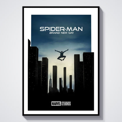Flex Designs Poster SpiderMan Brand New Day Minimalist 8 x 10" Home Goods - Movie 2026 Movie Poster