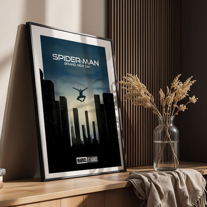 Flex Designs Poster SpiderMan Brand New Day Minimalist 5 x 7" Home Goods - Movie 2026 Movie Poster
