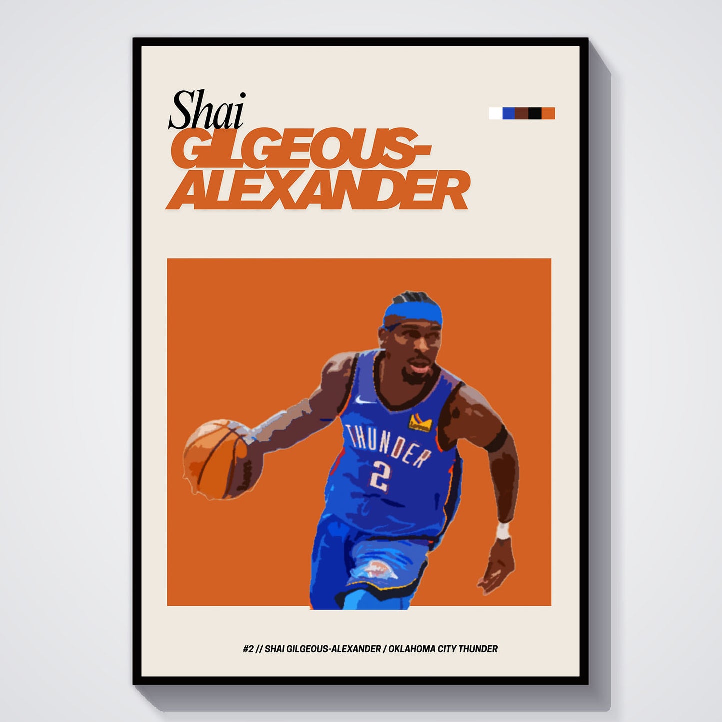 Flex Designs Poster Shai Gilgeous Alexander FlexM 5 x 7" Home Goods - Sports  Poster