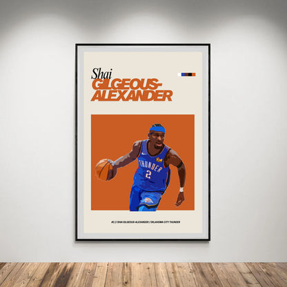 Flex Designs Poster Shai Gilgeous Alexander FlexM 8 x 10" Home Goods - Sports  Poster