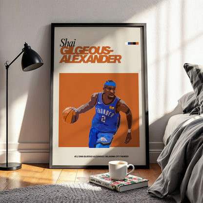 Flex Designs Poster Shai Gilgeous Alexander FlexM 5 x 7" Home Goods - Sports  Poster