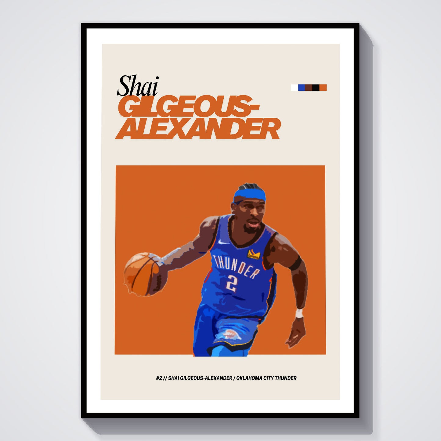 Flex Designs Poster Shai Gilgeous Alexander FlexM 8 x 10" Home Goods - Sports  Poster