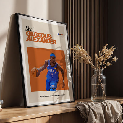 Flex Designs Poster Shai Gilgeous Alexander FlexM 5 x 7" Home Goods - Sports  Poster