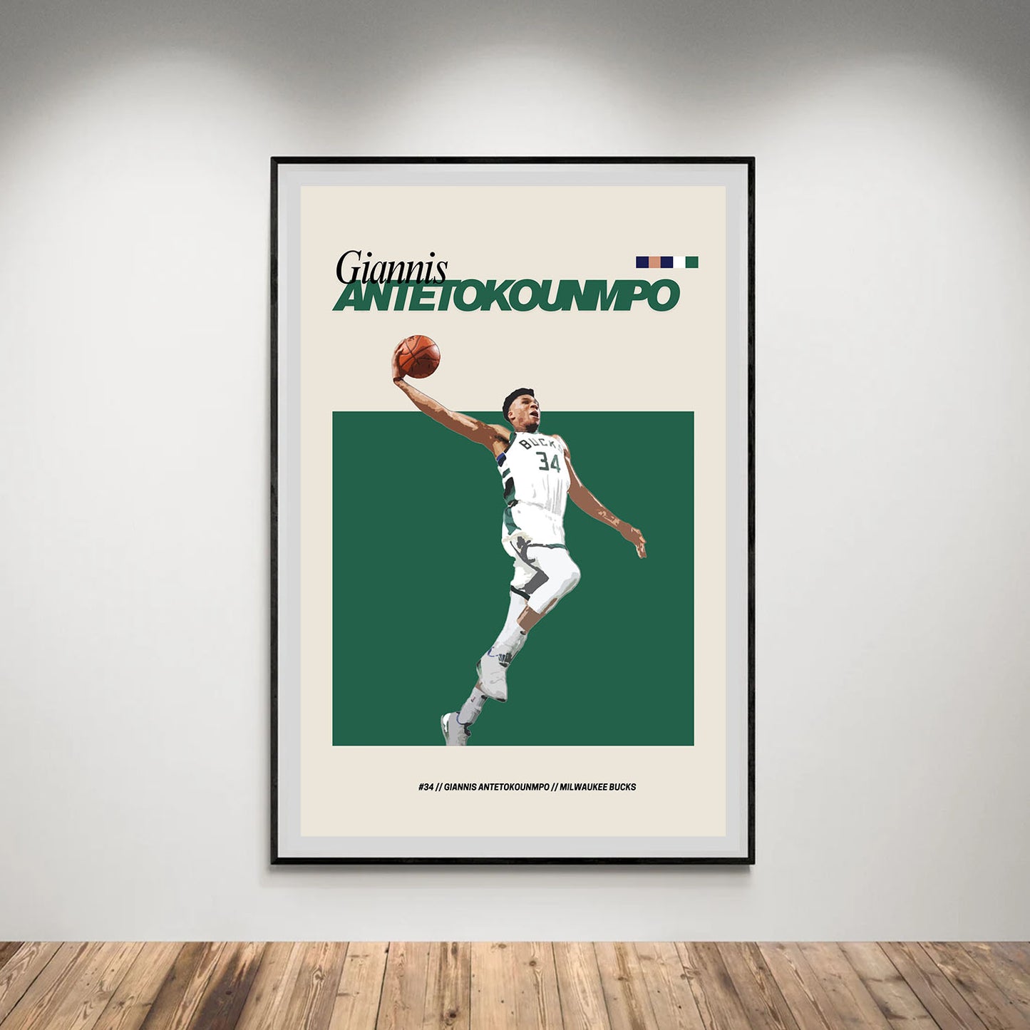 Flex Designs Poster Giannis Antetokounmpo FlexM 8 x 10" Home Goods - Sports  Poster