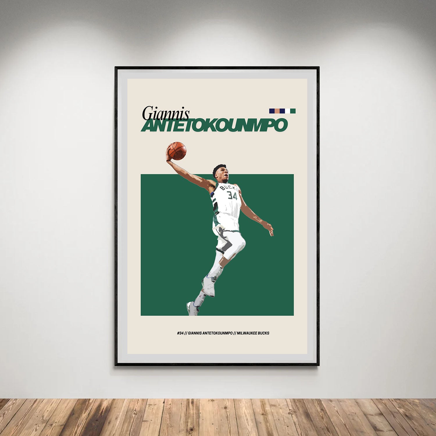 Flex Designs Poster Giannis Antetokounmpo FlexM 8 x 10" Home Goods - Sports  Poster