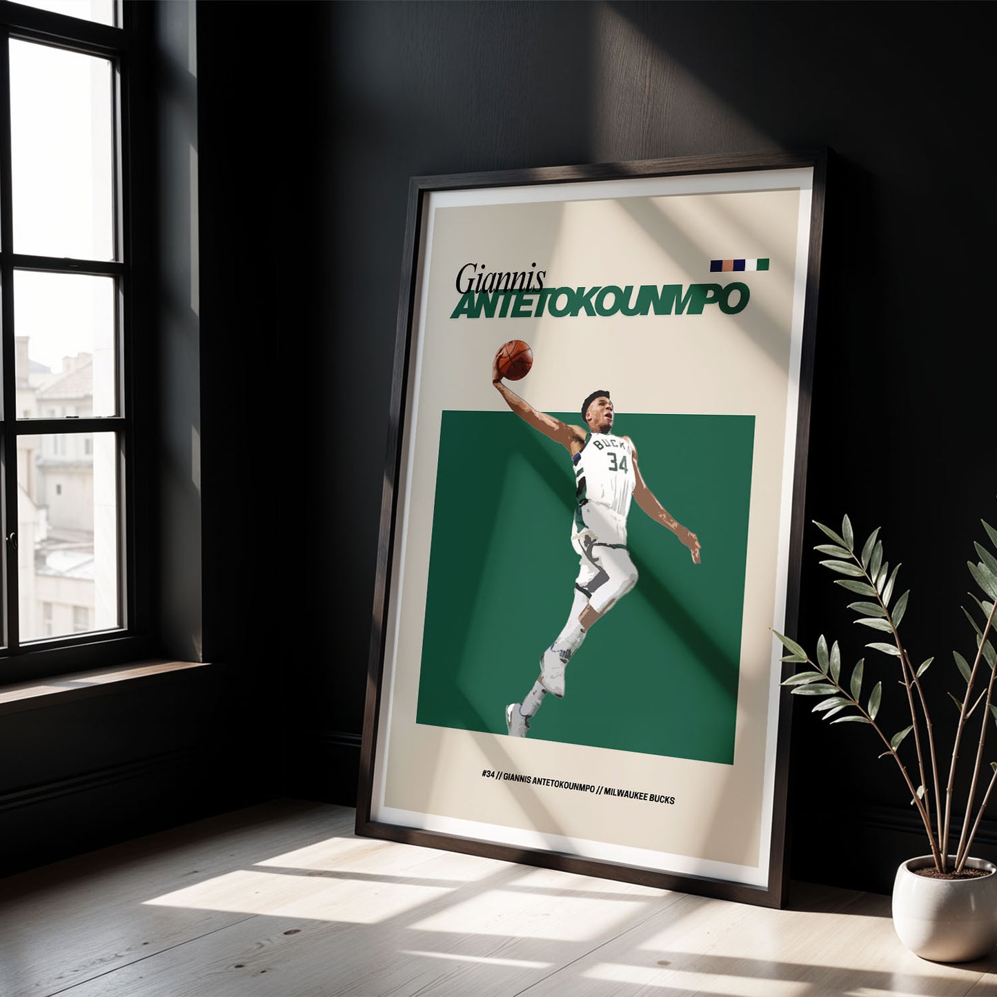 Flex Designs Poster Giannis Antetokounmpo FlexM 8 x 10" Home Goods - Sports  Poster