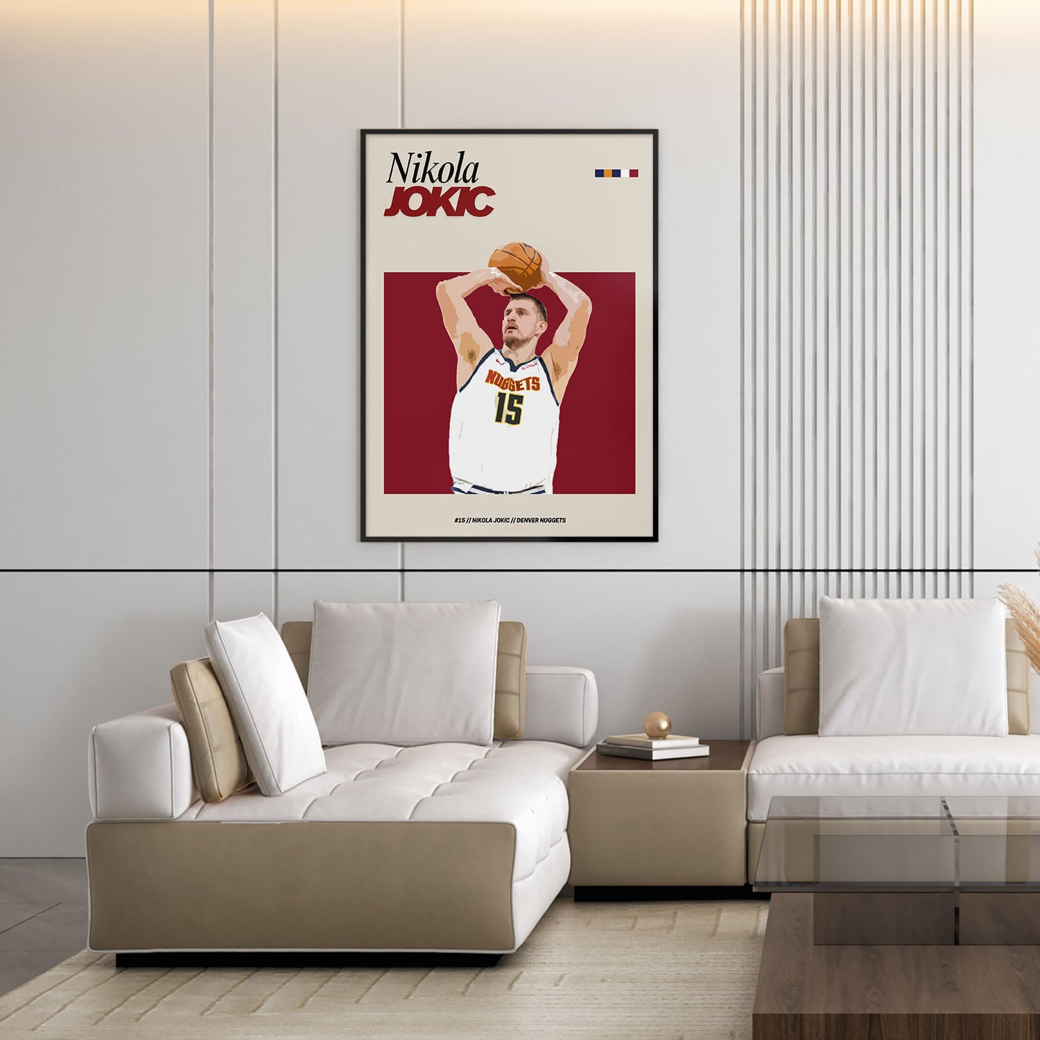 Flex Designs Poster Nikola Jokic FlexM 5 x 7" Home Goods - Sports  Poster