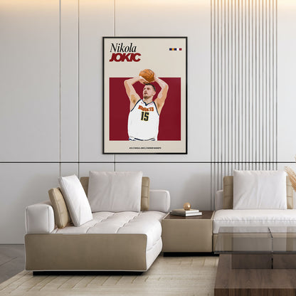 Flex Designs Poster Nikola Jokic FlexM 5 x 7" Home Goods - Sports  Poster