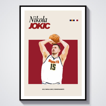 Flex Designs Poster Nikola Jokic FlexM 8 x 10" Home Goods - Sports  Poster