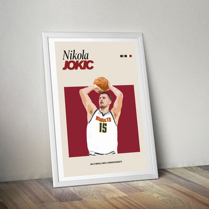 Flex Designs Poster Nikola Jokic FlexM 8 x 10" Home Goods - Sports  Poster