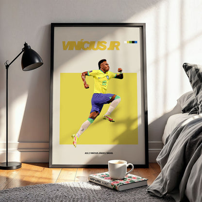 Flex Designs Poster Vinicius Junior FlexM 5 x 7" Home Goods - Sports  Poster
