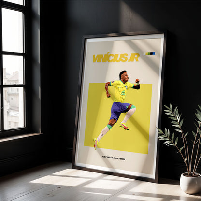 Flex Designs Poster Vinicius Junior FlexM 8 x 10" Home Goods - Sports  Poster