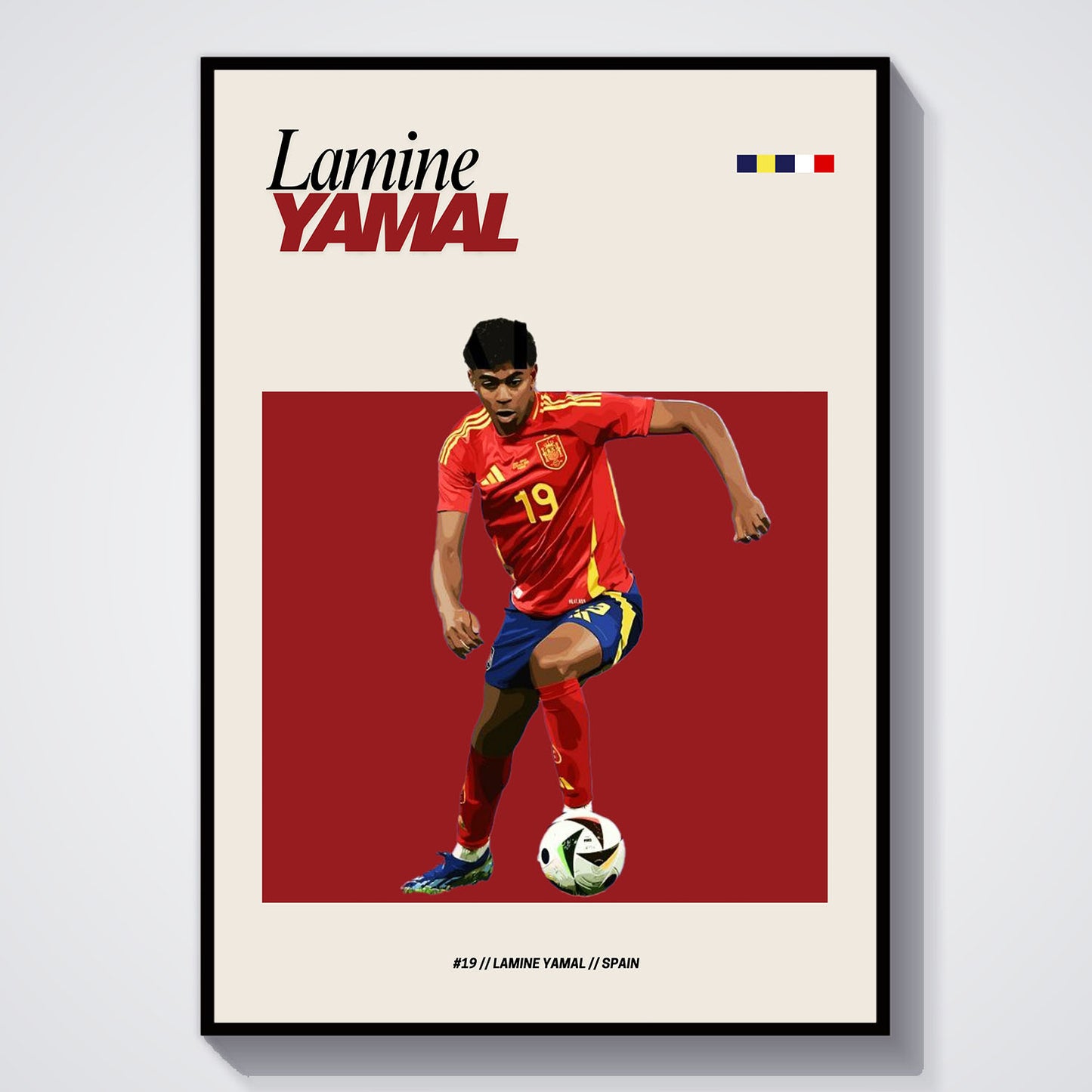 Flex Designs Poster Lamine Yamal FlexM 5 x 7" Home Goods - Sports  Poster