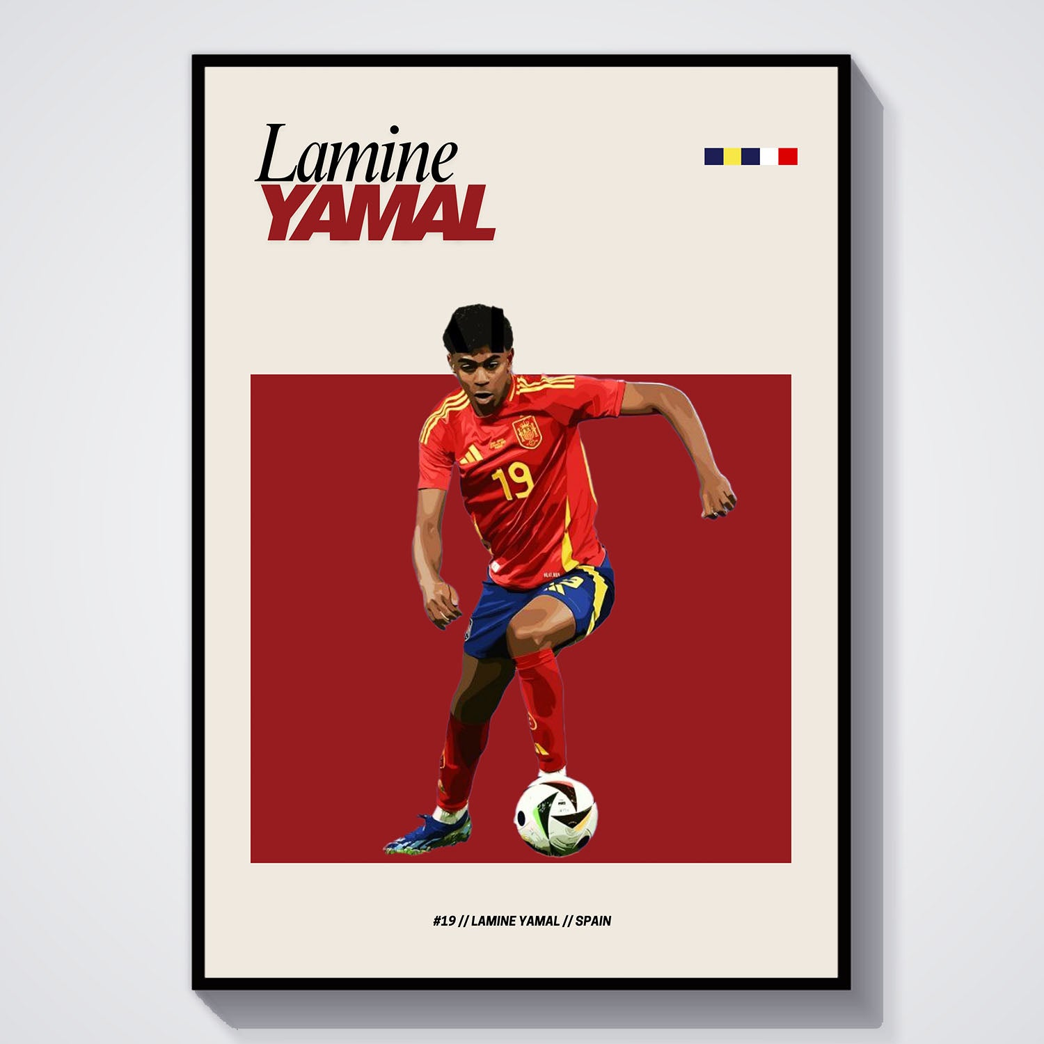 Flex Designs Poster Lamine Yamal FlexM 5 x 7" Home Goods - Sports  Poster
