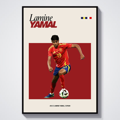 Flex Designs Poster Lamine Yamal FlexM 5 x 7" Home Goods - Sports  Poster