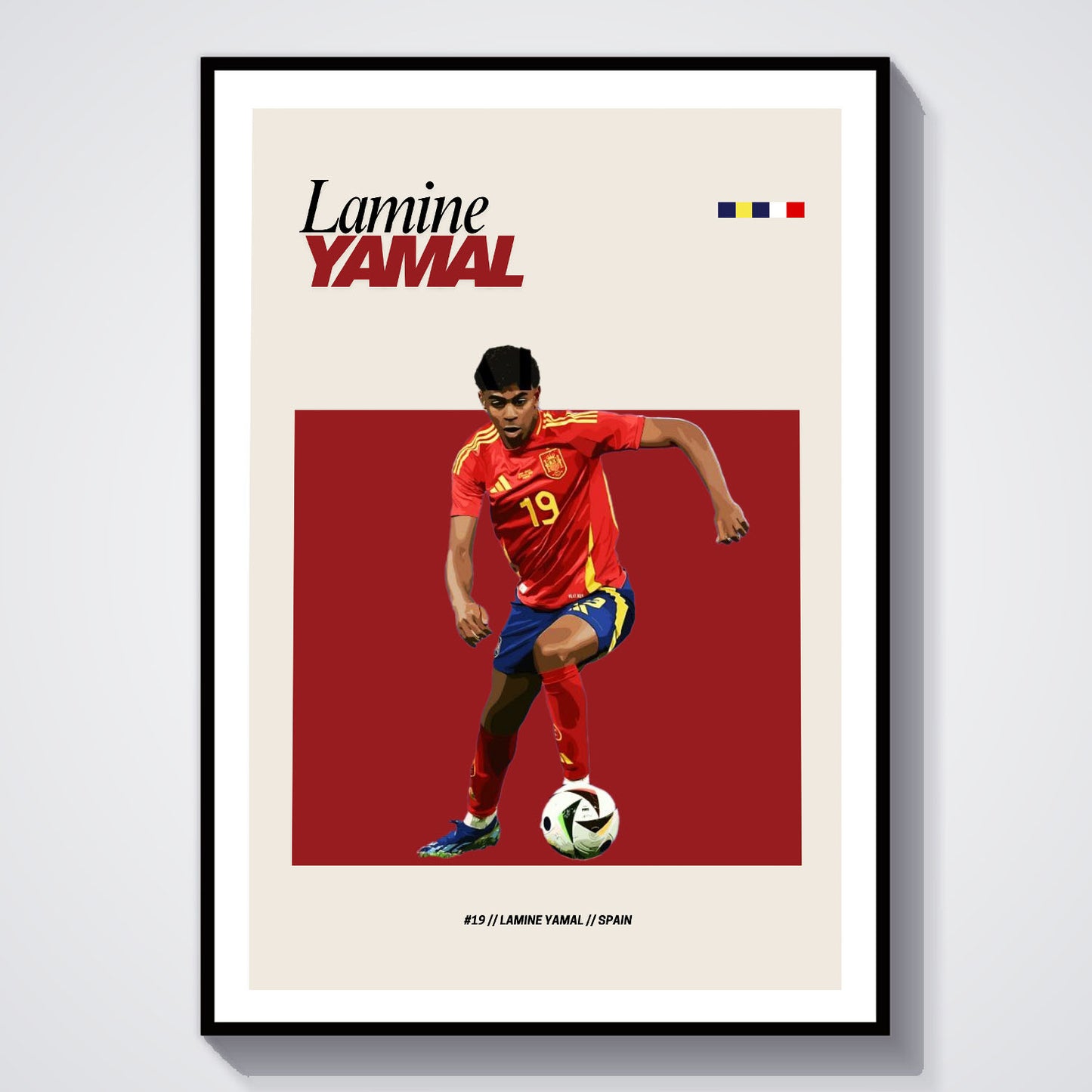 Flex Designs Poster Lamine Yamal FlexM 8 x 10" Home Goods - Sports  Poster
