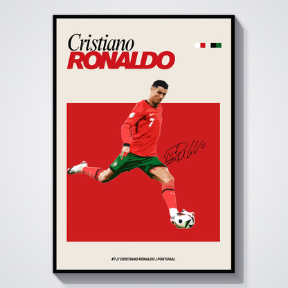 Flex Designs Poster Cristiano Ronaldo Portugal FlexM 5 x 7" Home Goods - Sports  Poster