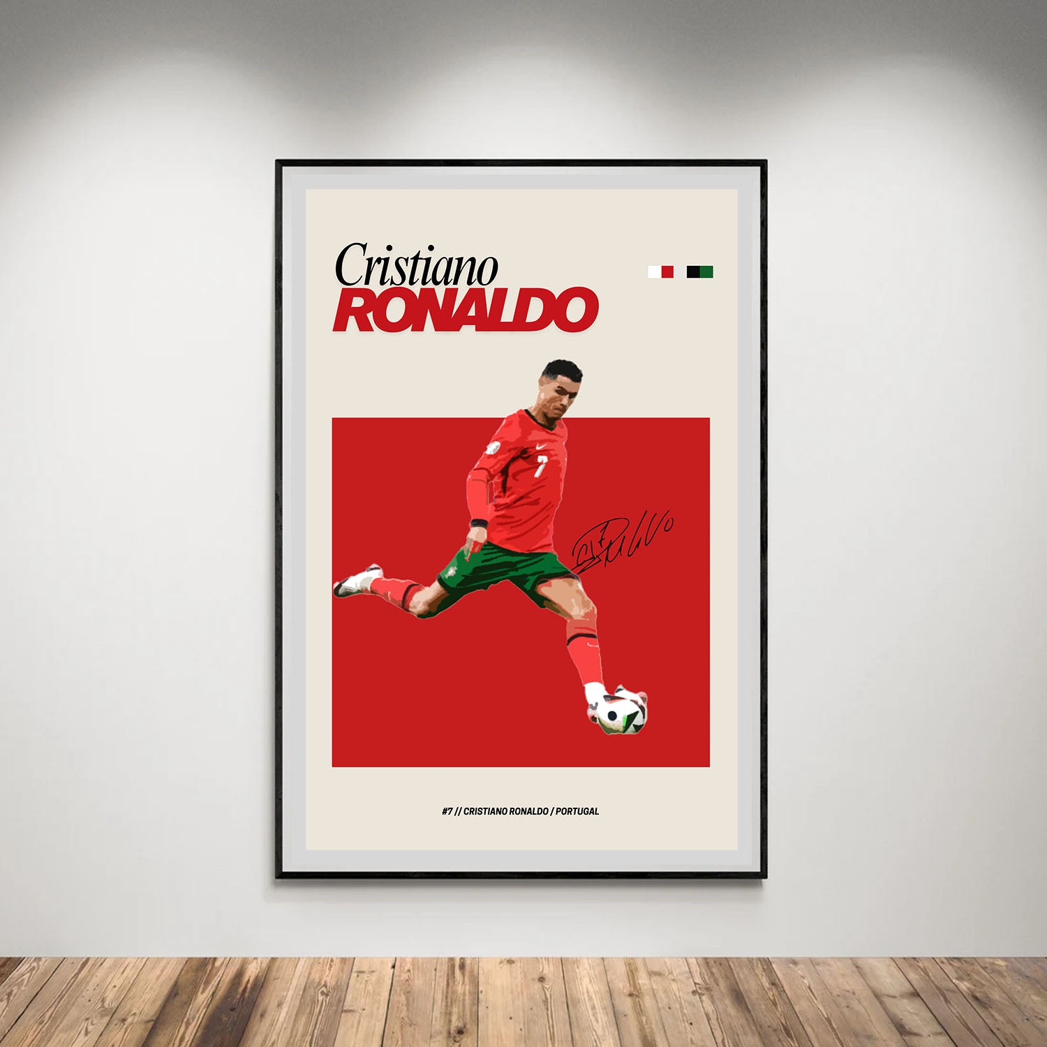 Flex Designs Poster Cristiano Ronaldo Portugal FlexM 8 x 10" Home Goods - Sports  Poster