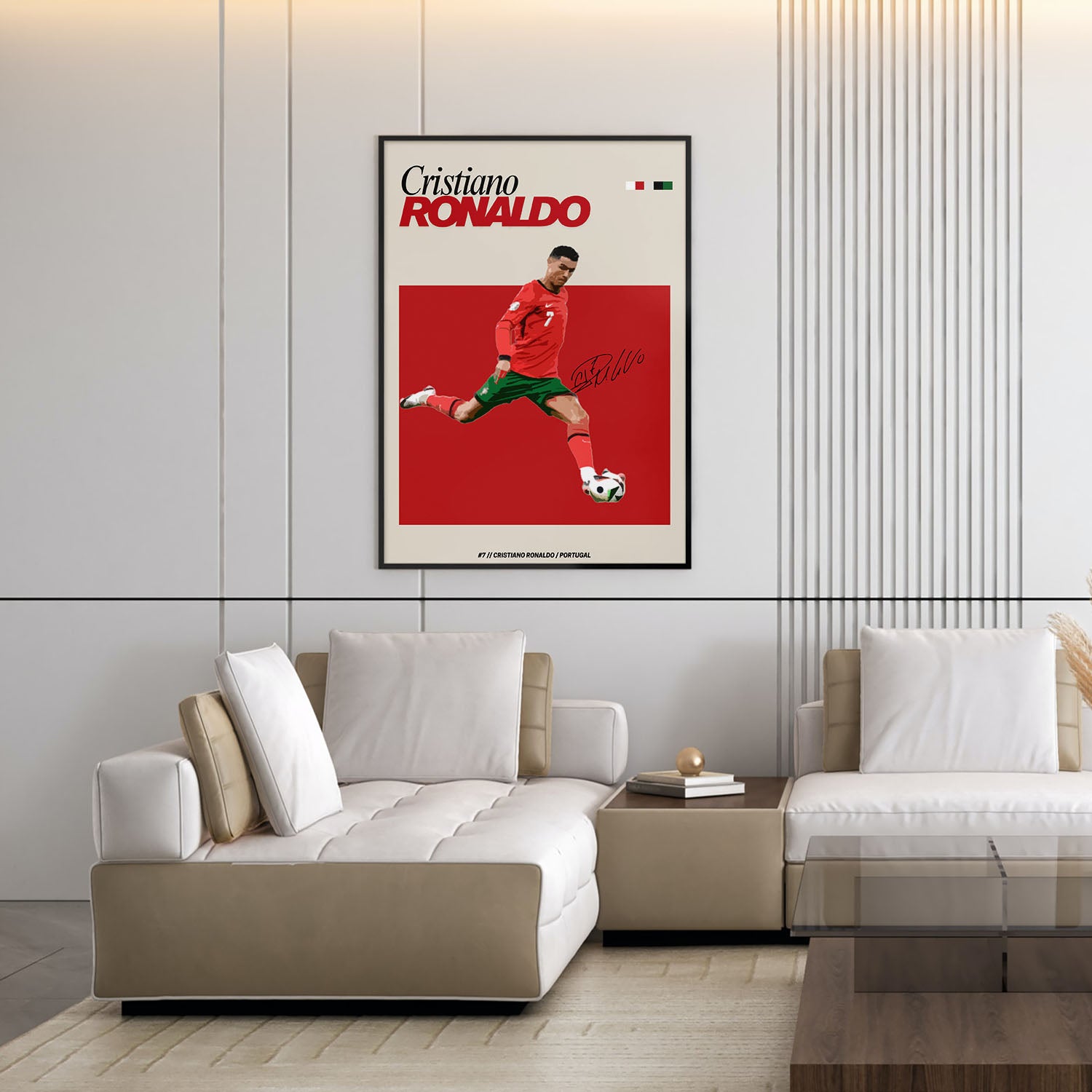 Flex Designs Poster Cristiano Ronaldo Portugal FlexM 5 x 7" Home Goods - Sports  Poster