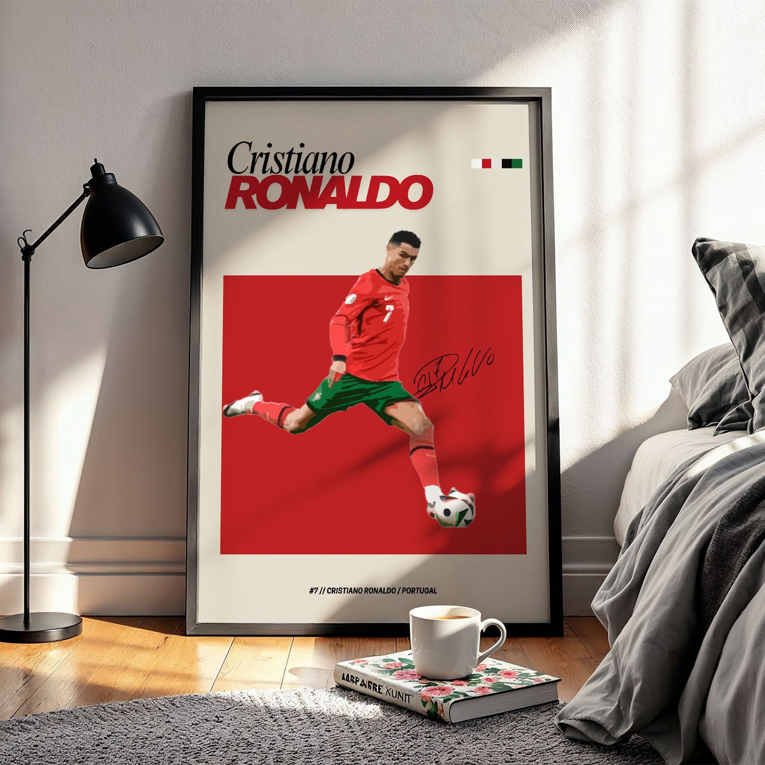 Flex Designs Poster Cristiano Ronaldo Portugal FlexM 5 x 7" Home Goods - Sports  Poster
