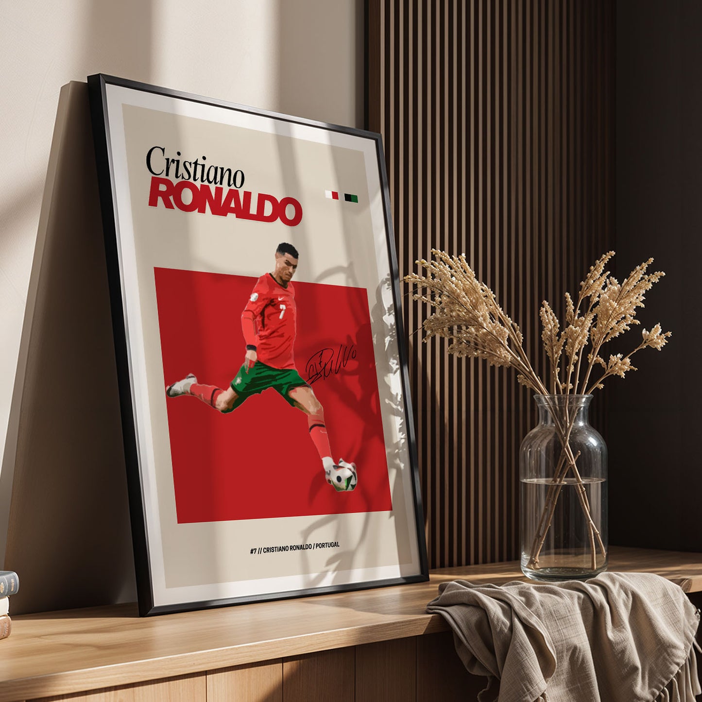 Flex Designs Poster Cristiano Ronaldo Portugal FlexM 5 x 7" Home Goods - Sports  Poster