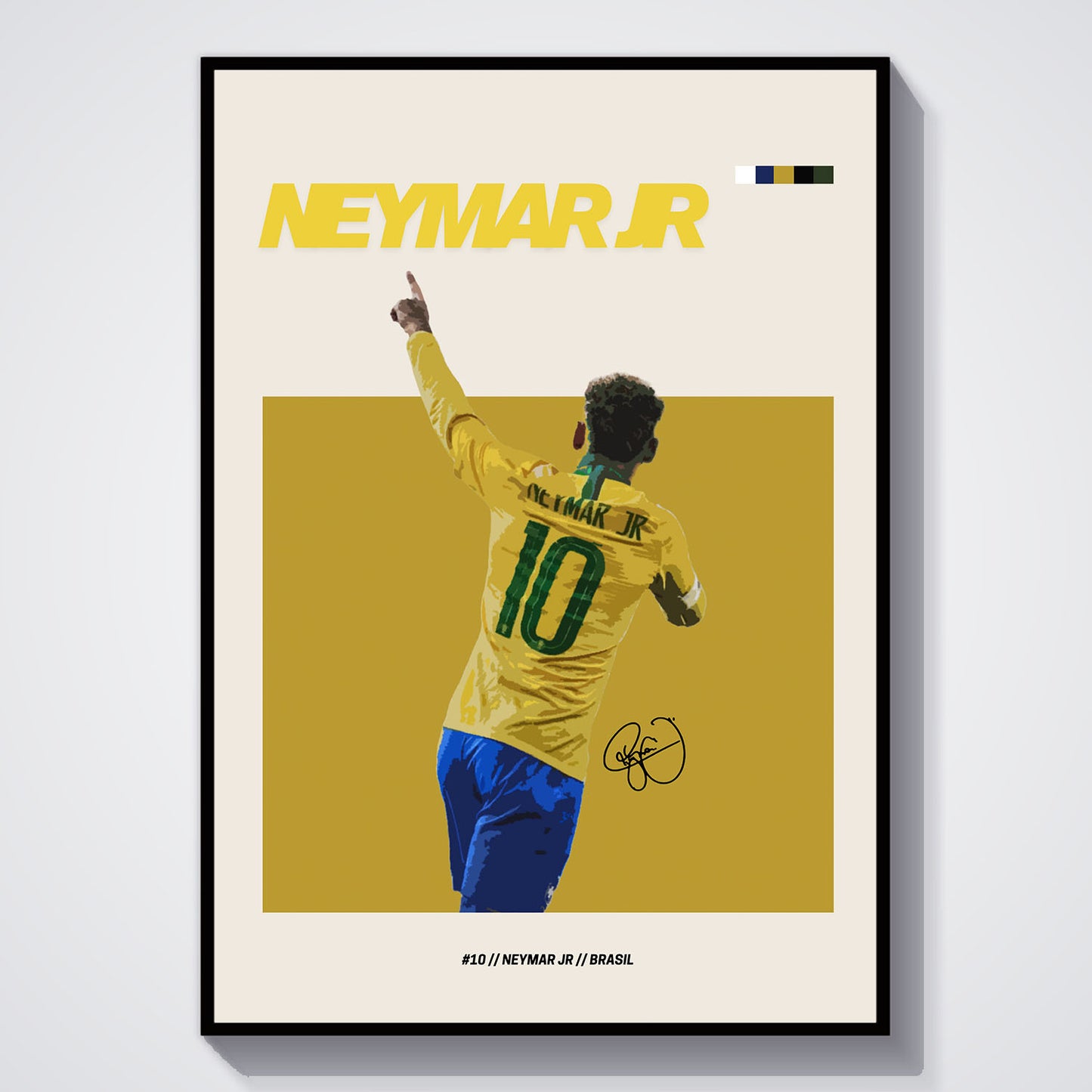 Flex Designs Poster Neymar Jr FlexM 5 x 7" Home Goods - Sports  Poster