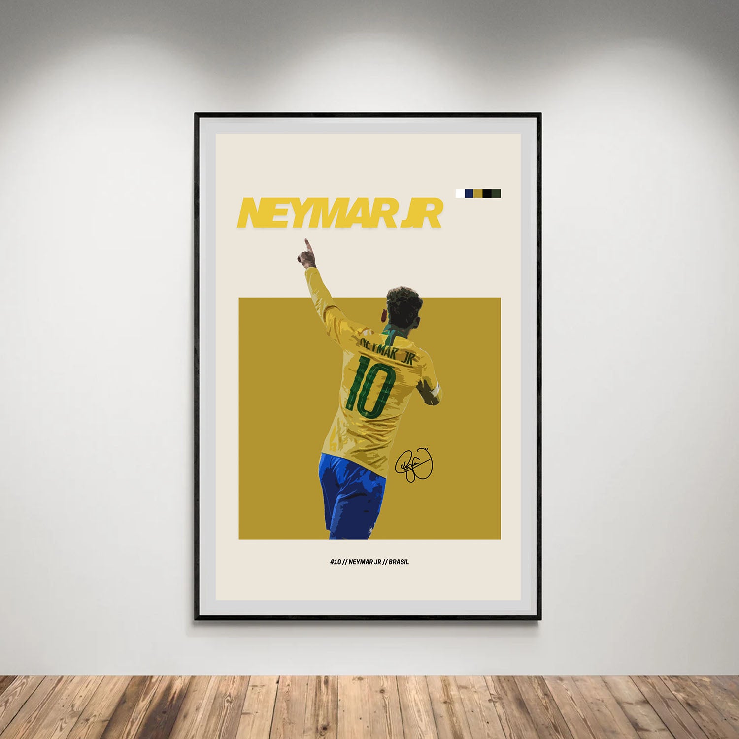 Flex Designs Poster Neymar Jr FlexM 8 x 10" Home Goods - Sports  Poster