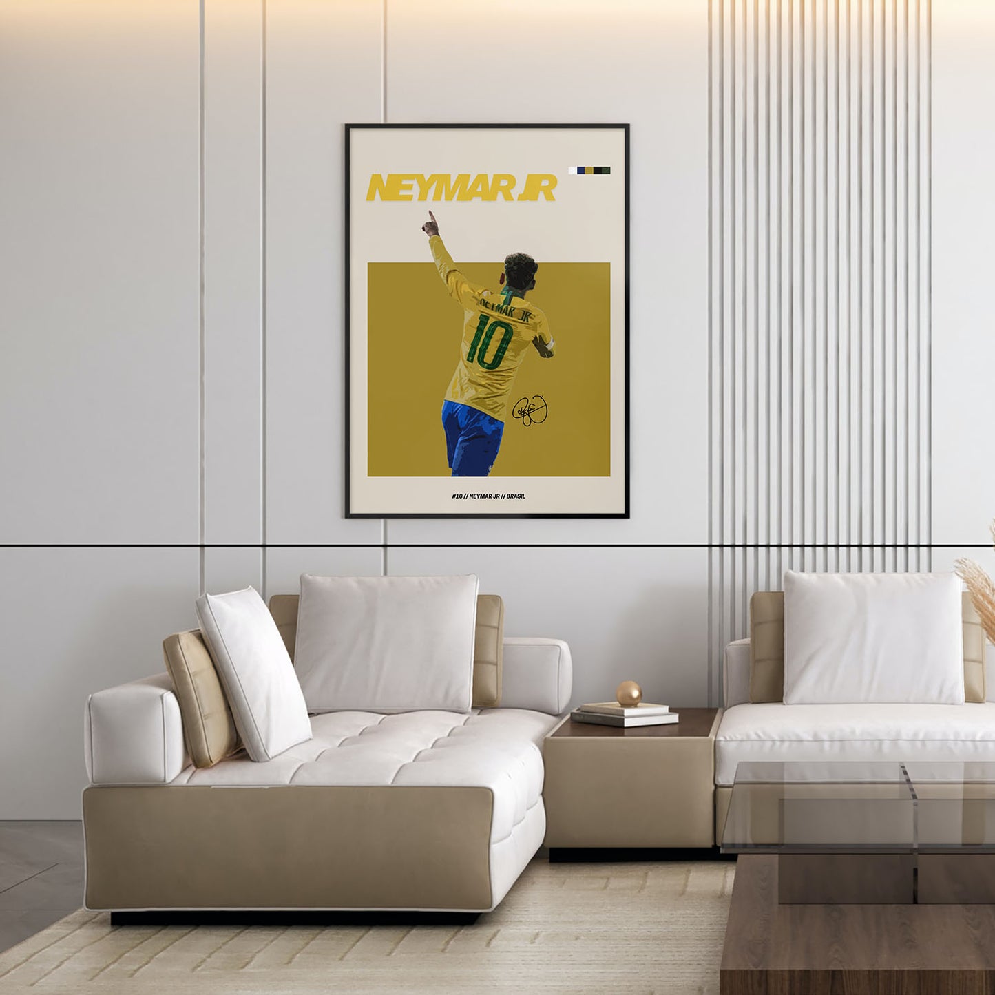 Flex Designs Poster Neymar Jr FlexM 5 x 7" Home Goods - Sports  Poster
