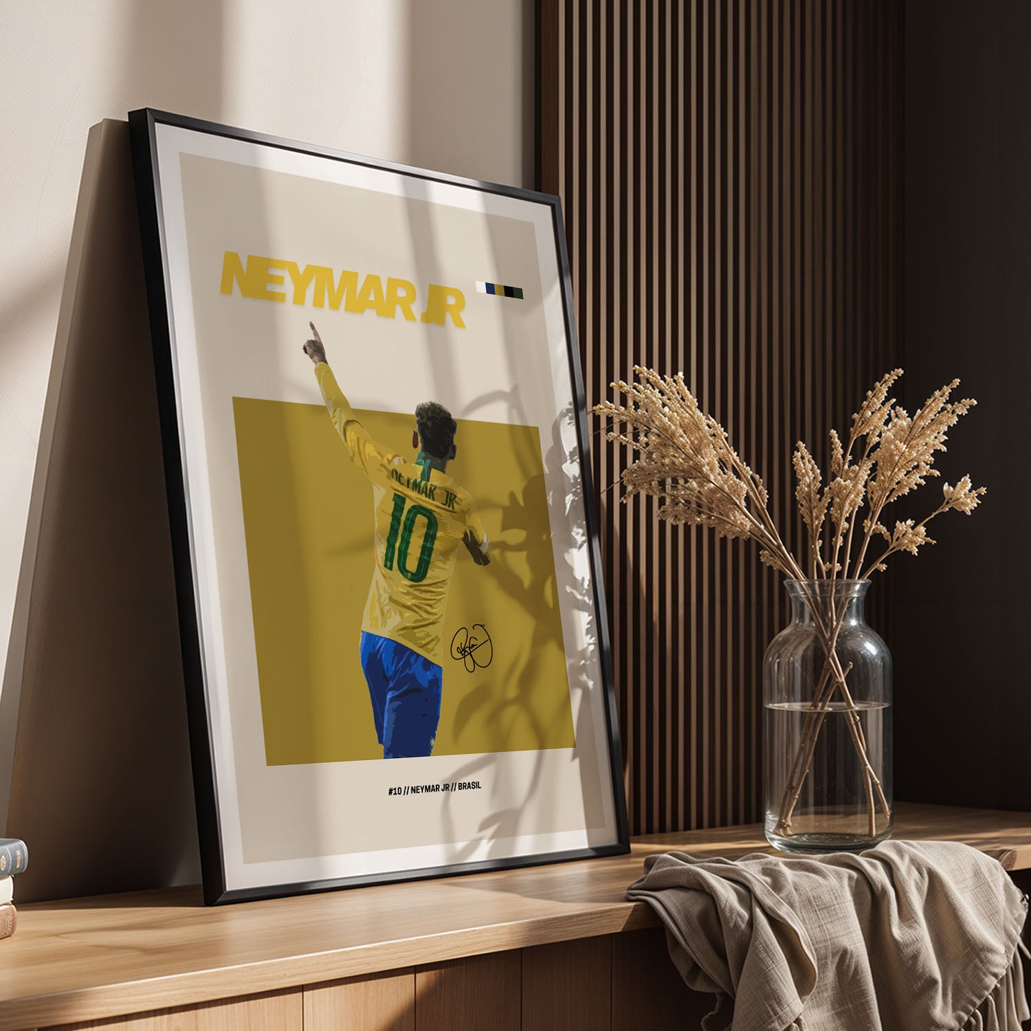 Flex Designs Poster Neymar Jr FlexM 5 x 7" Home Goods - Sports  Poster