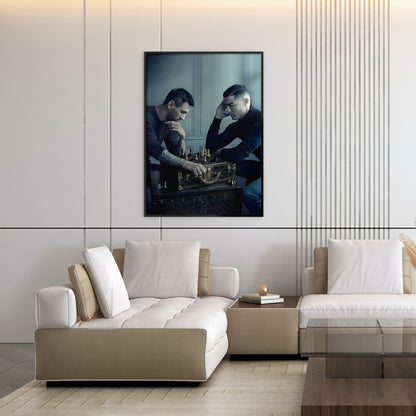 Flex Designs Poster Ronaldo vs Messi Chess Board 5 x 7" Home Goods - Sports  Poster