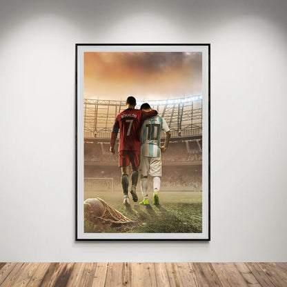 Flex Designs Poster Ronaldo Messi The Final Walk 8 x 10" Home Goods - Sports  Poster