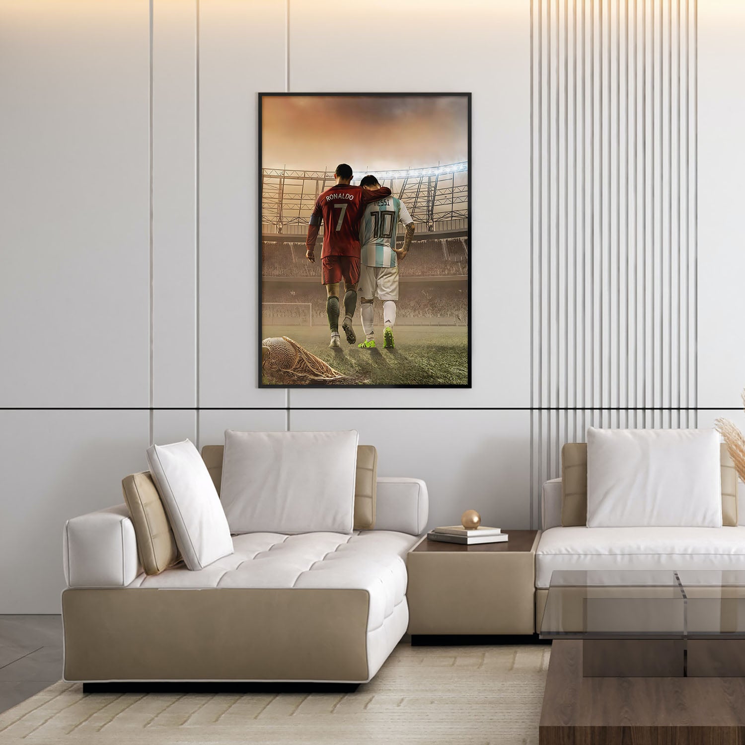 Flex Designs Poster Ronaldo Messi The Final Walk 5 x 7" Home Goods - Sports  Poster