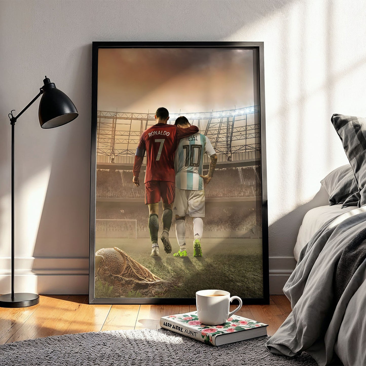 Flex Designs Poster Ronaldo Messi The Final Walk 5 x 7" Home Goods - Sports  Poster