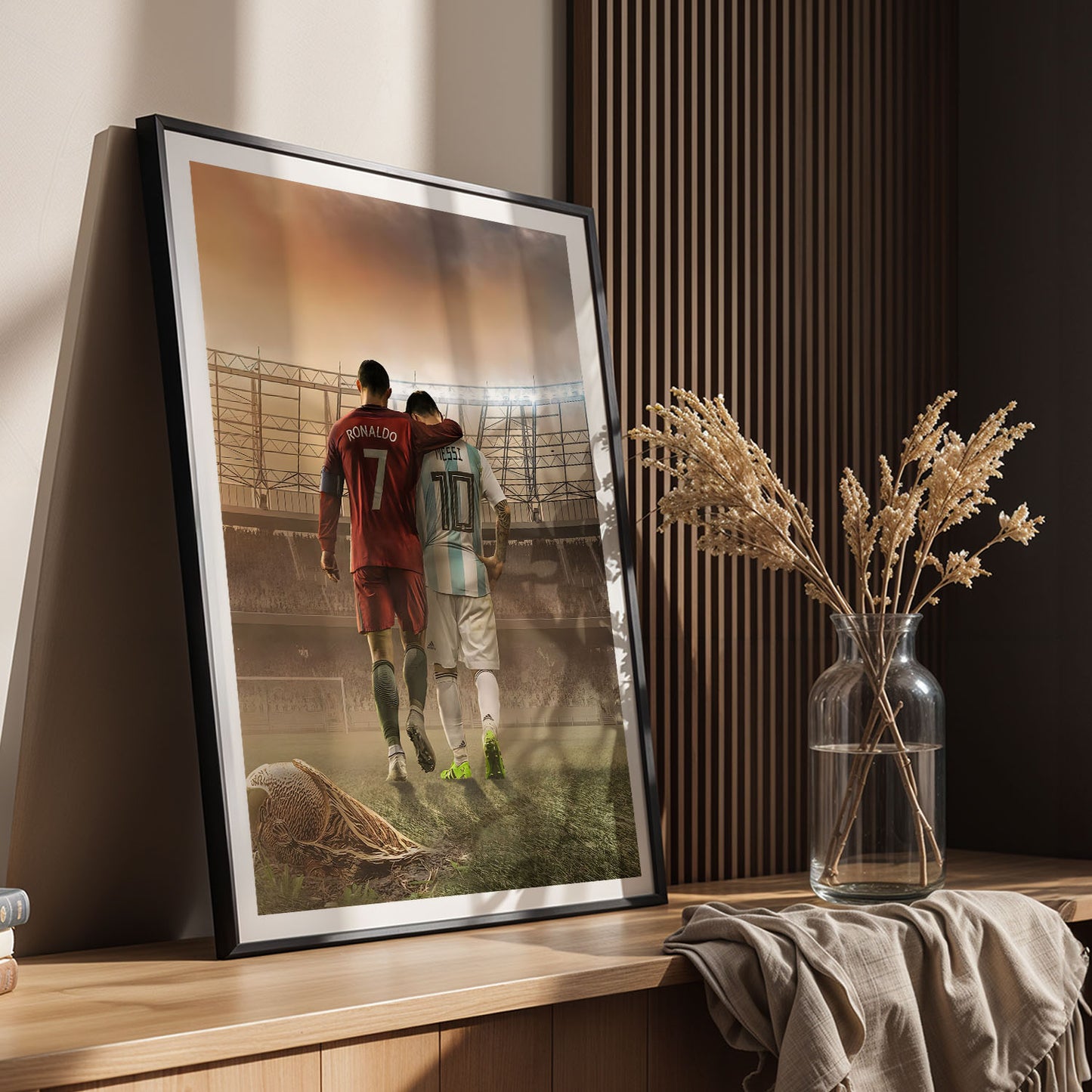 Flex Designs Poster Ronaldo Messi The Final Walk 5 x 7" Home Goods - Sports  Poster