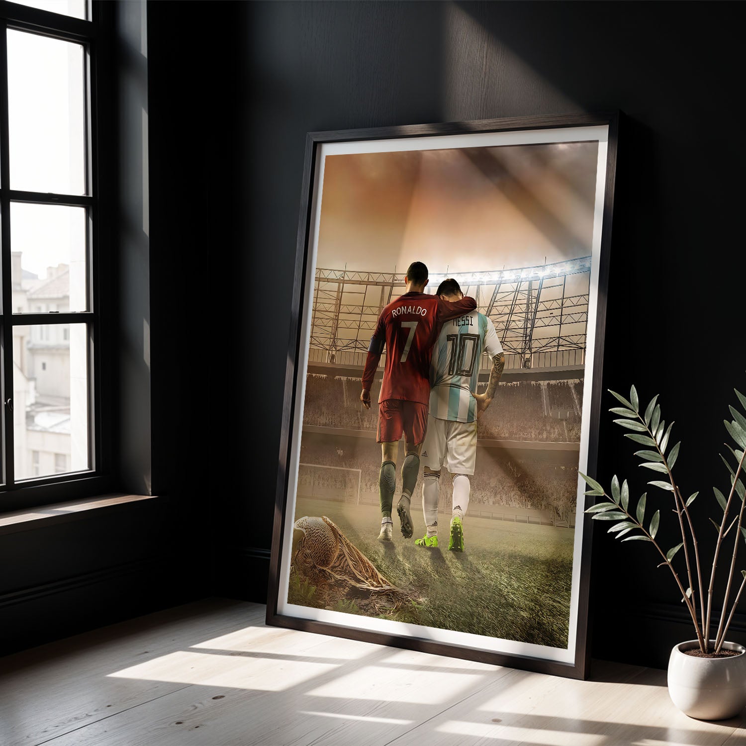 Flex Designs Poster Ronaldo Messi The Final Walk 8 x 10" Home Goods - Sports  Poster