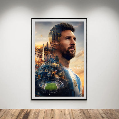 Flex Designs Poster Lionel Messi Portrait 8 x 10" Home Goods - Sports  Poster