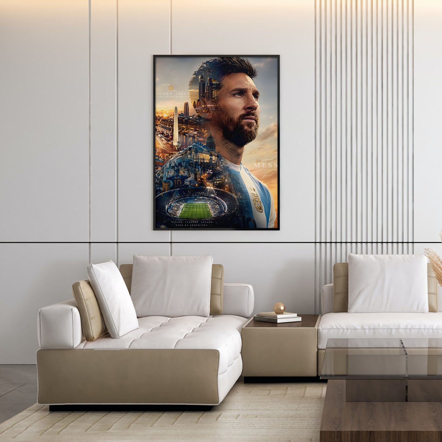 Flex Designs Poster Lionel Messi Portrait 5 x 7" Home Goods - Sports  Poster