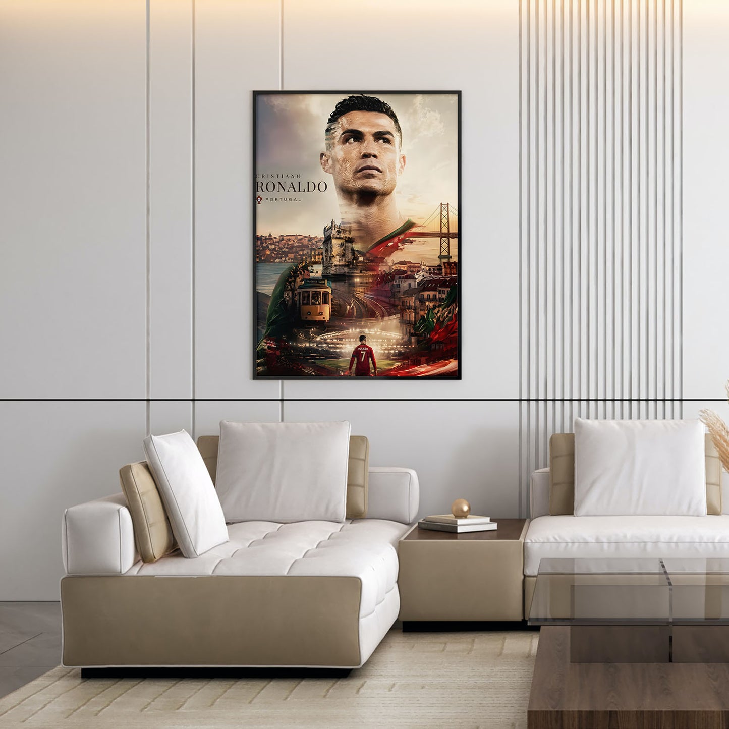 Flex Designs Poster Cristiano Ronaldo Portrait 5 x 7" Home Goods - Sports  Poster