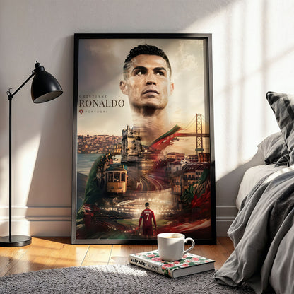 Flex Designs Poster Cristiano Ronaldo Portrait 5 x 7" Home Goods - Sports  Poster