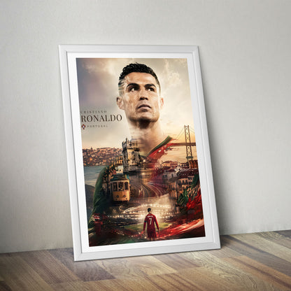 Flex Designs Poster Cristiano Ronaldo Portrait 8 x 10" Home Goods - Sports  Poster