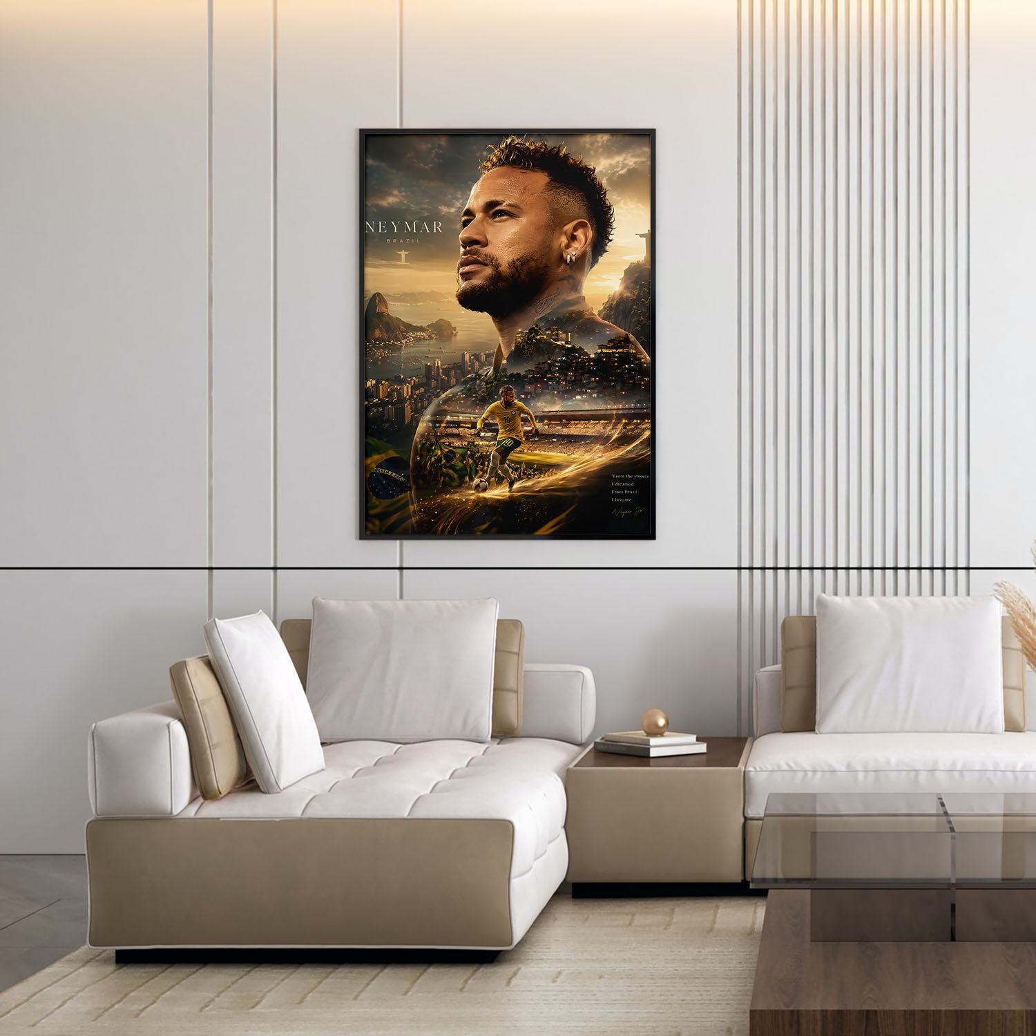 Flex Designs Poster Neymar Jr Portrait 5 x 7" Home Goods - Sports  Poster