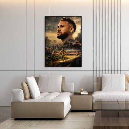 Flex Designs Poster Neymar Jr Portrait 5 x 7" Home Goods - Sports  Poster