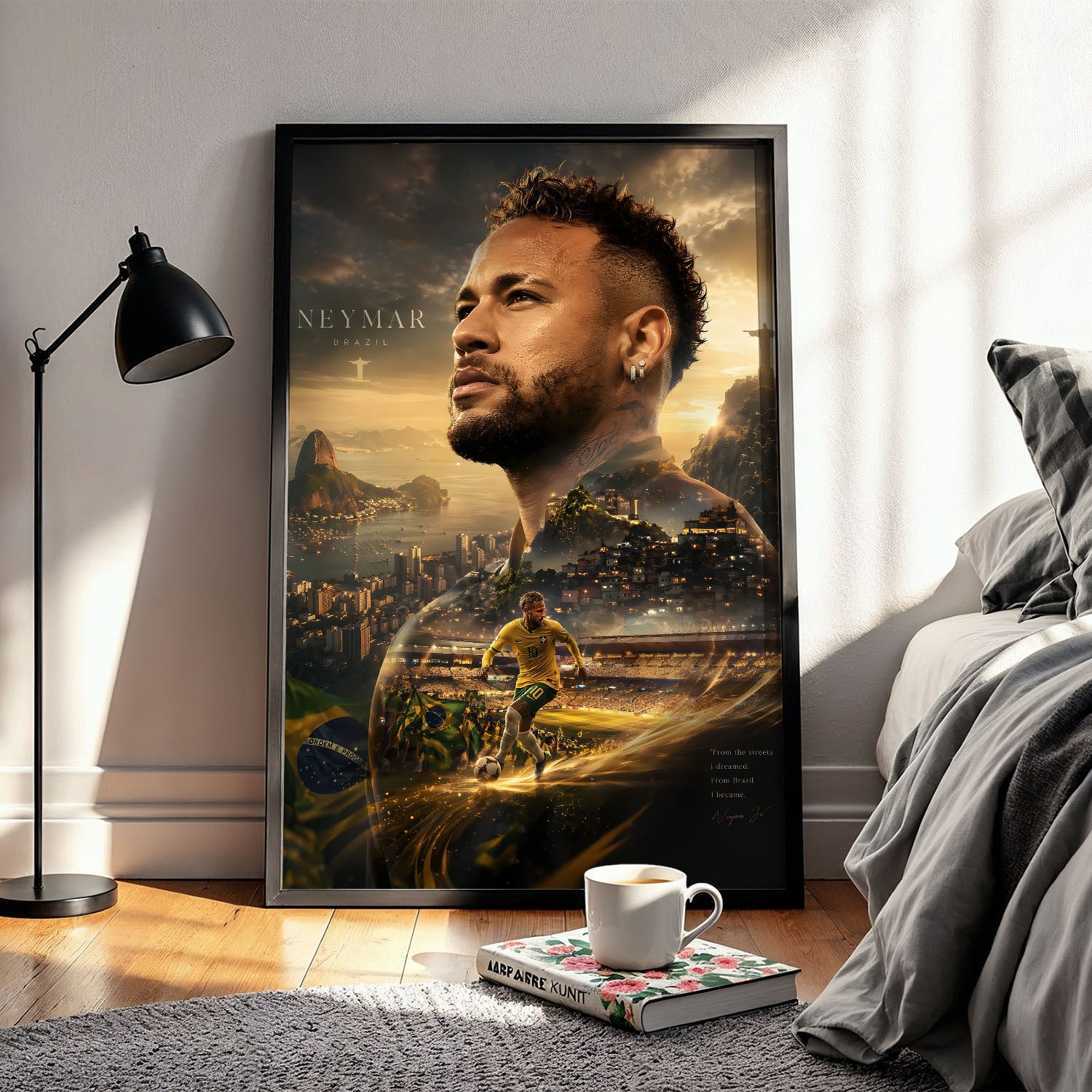 Flex Designs Poster Neymar Jr Portrait 5 x 7" Home Goods - Sports  Poster