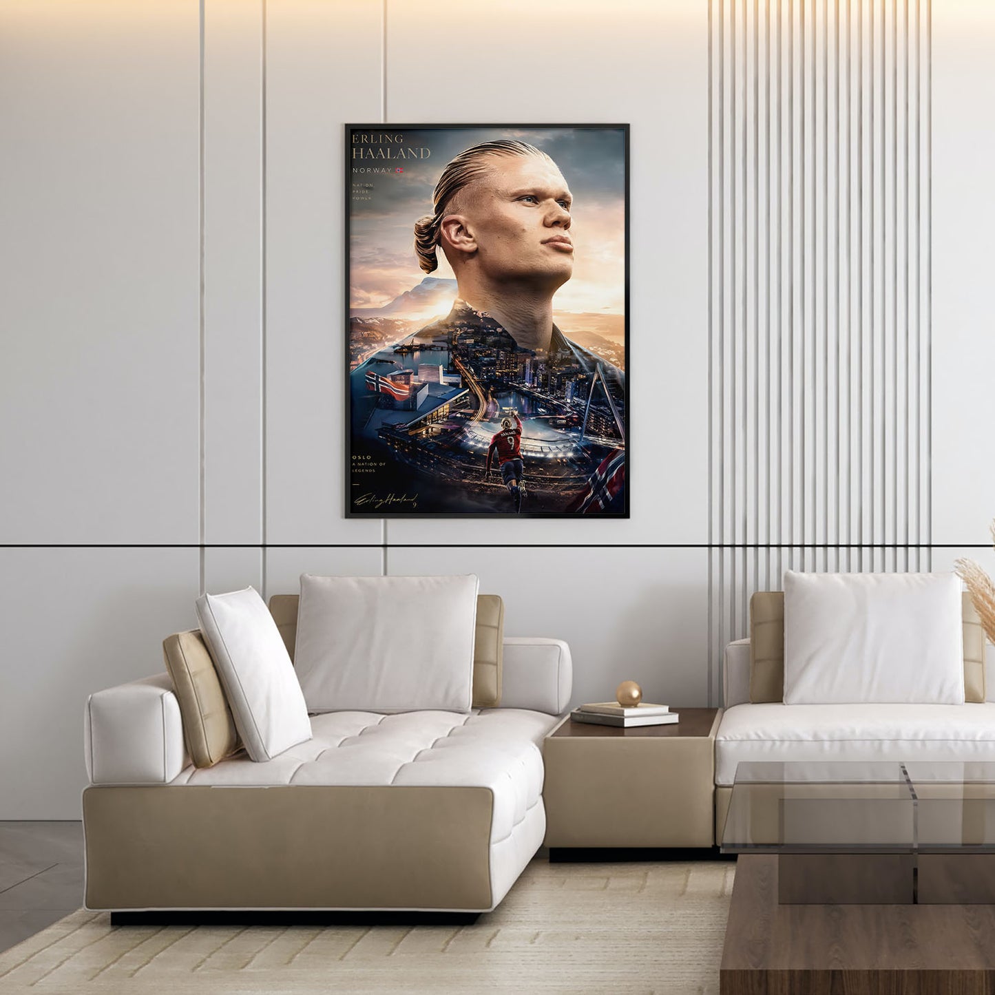 Flex Designs Poster Erling Haaland Portrait 5 x 7" Home Goods - Sports  Poster